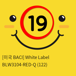 [미국 BACI] White Label  BLW3104-RED-Q (122)