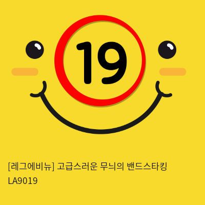 [레그에비뉴] 고급스러운 무늬의 밴드스타킹 LA9019